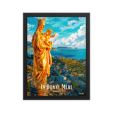 Affiche de Marseille La Bonne Mère 30 × 40 cm / Noir - Univile