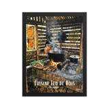 Affiche de la Réunion Cuisine Feu de Bois 30 × 40 cm / Noir - Univile