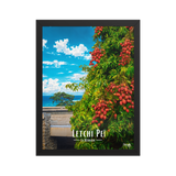 Affiche de la Réunion Letchi Péi 30 × 40 cm / Noir - Univile