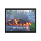 Affiche de La Réunion Frontière Volcanique 30 × 40 cm / Noir - Univile La Réunion