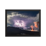 Affiche de La Réunion Tonnerre et Feu 30 × 40 cm / Noir - Univile La Réunion