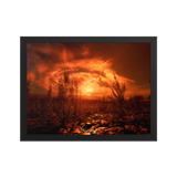 Affiche de La Réunion Le Soleil de Minuit 30 × 40 cm / Noir - Univile La Réunion