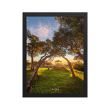 Affiche de La Réunion Kiosque Maïdo sunset 30 × 40 cm / Noir - Univile La Réunion