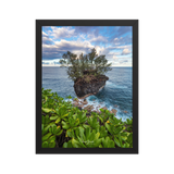 Affiche de La Réunion Roche Pas de Cabris 30 × 40 cm / Noir - Univile La Réunion