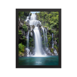 Affiche de La Réunion Cascade des Aigrettes 30 × 40 cm / Noir - Univile La Réunion