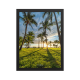 Affiche de La Réunion Sunset Grande Anse 30 × 40 cm / Noir - Univile La Réunion
