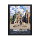 Affiche de Bretagne Cœur de Locronan 30×40 cm / Noir - Univile Bretagne