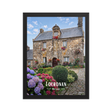 Affiche de Bretagne Locronan 30 × 40 cm / Noir - Univile Bretagne