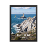 Affiche de Bretagne Pointe du Raz 30 × 40 cm / Noir - Univile Bretagne
