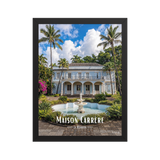 Affiche de La Réunion Maison Carrère 30 × 40 cm / Noir - Univile La Réunion