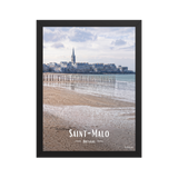 Affiche de Bretagne Saint-Malo 30 × 40 cm / Noir - Univile Bretagne