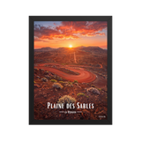 Affiche de La Réunion Plaine des Sables 30 × 40 cm / Noir - Univile La Réunion