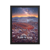 Affiche de La Réunion Plaine de Givre 30 × 40 cm / Noir - Univile La Réunion