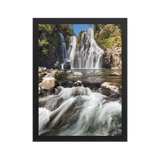 Affiche de La Réunion Cascade du Bassin Carrosse 30 × 40 cm / Noir - photographie Franck Grondin