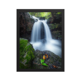 Affiche de La Réunion Cascade du Pont Rouge, Le Tremblet 30 × 40 cm / Noir - photographie Franck Grondin