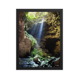 Affiche de La Réunion Caverne du Mapou 30 × 40 cm / Noir - photographie Franck Grondin
