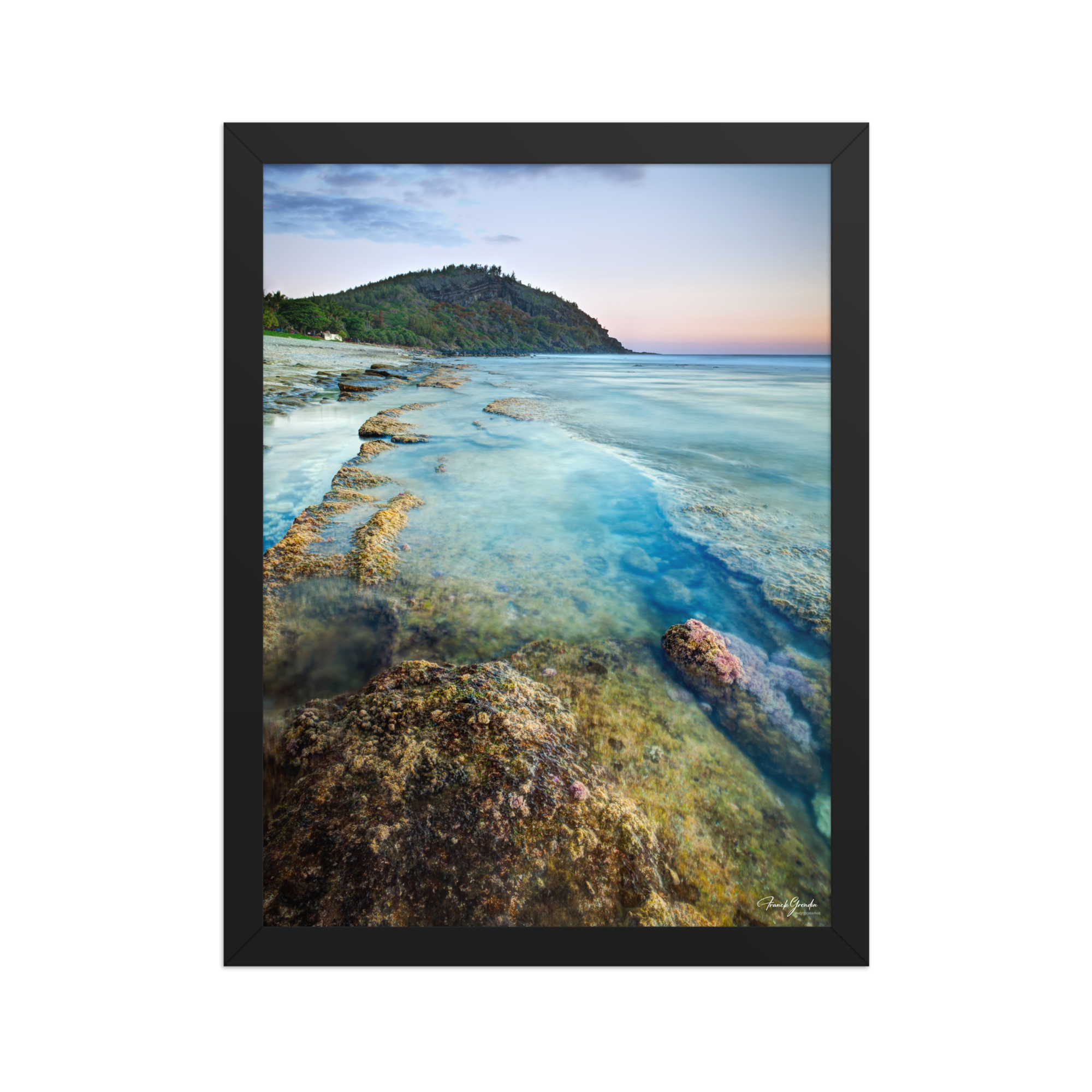 Affiche de La Réunion Crépuscule sur le Piton de Grande Anse 30 × 40 cm / Noir - photographie Franck Grondin