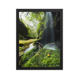 Affiche de La Réunion Cascade de la Ravine Citron Galet 30 × 40 cm / Noir - photographie Franck Grondin