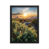Affiche de La Réunion Crépuscule sur le Pas des Sables 30 × 40 cm / Noir - photographie Franck Grondin