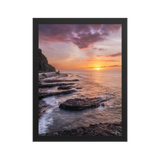 Affiche de La Réunion Crépuscule au Cap Champagne 30 × 40 cm / Noir - photographie Franck Grondin