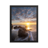 Affiche de La Réunion Coucher de Soleil à la Pointe du Diable 30 × 40 cm / Noir - photographie Franck Grondin