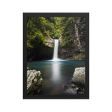 Affiche de La Réunion Cascade de Takamaka 30 × 40 cm / Noir - photographie Franck Grondin