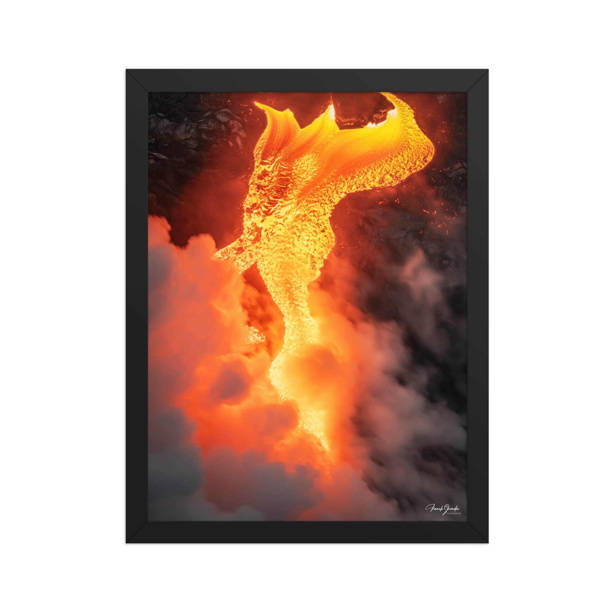 Affiche de La Réunion Robe de Feu, Février 2026 30 × 40 cm / Noir - photographie Franck Grondin