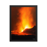 Affiche de La Réunion Fontaines de Lave, Mai 2015 30 × 40 cm / Noir - photographie Franck Grondin