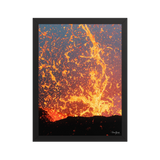 Affiche de La Réunion Fontaine de Lave, Août 2015 30 × 40 cm / Noir - photographie Franck Grondin