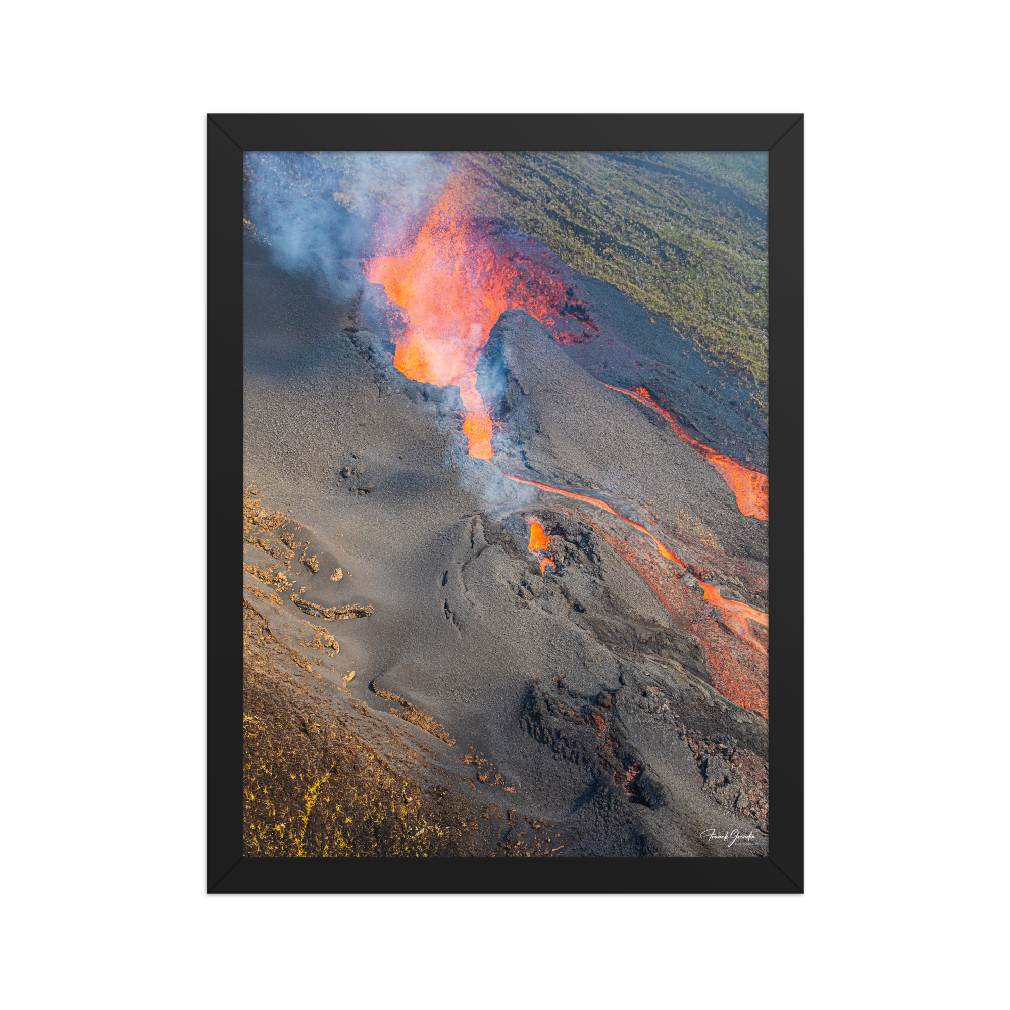 Affiche de La Réunion Coulées d'Octobre 2019 30 × 40 cm / Noir - photographie Franck Grondin
