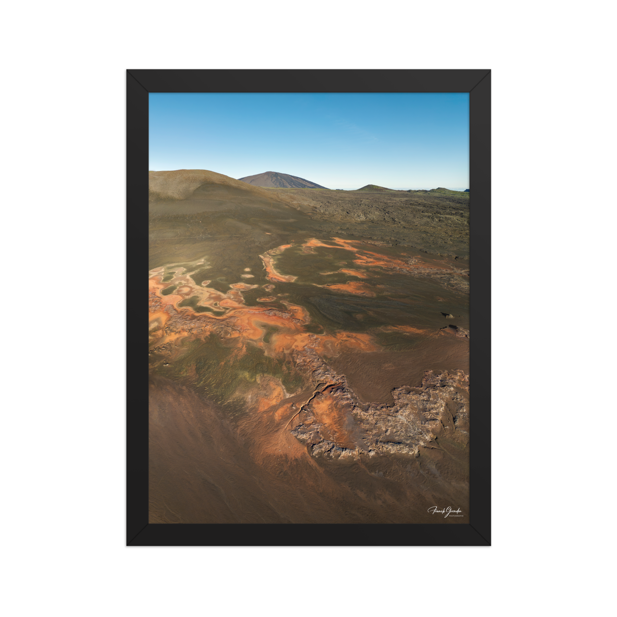 Affiche de La Réunion La Plaine des Sables 30 × 40 cm / Noir - photographie Franck Grondin