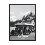 Affiche de la Réunion Car Courant d’Air Noir & Blanc 50 × 70 cm / Noir - Univile