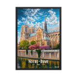 Affiche de Paris Notre-Dame 50 × 70 cm / Noir - Univile