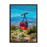 Affiche de Toulon Mont Faron 50 × 70 cm / Noir - Univile