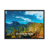 Affiche de la Réunion Belvédère du Maïdo horizontal 50 × 70 cm / Noir - Univile