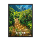 Affiche de la Réunion Ultra Trail 50 × 70 cm / Noir - Univile