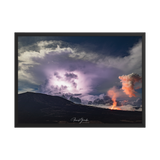 Affiche de La Réunion Tonnerre et Feu 50 × 70 cm / Noir - Univile La Réunion