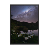 Affiche de La Réunion VOIE LACTEE PITON DE L'EAU 50 × 70 cm / Noir - Univile La Réunion