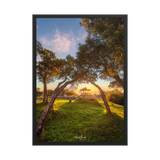 Affiche de La Réunion Kiosque Maïdo sunset 50 × 70 cm / Noir - Univile La Réunion