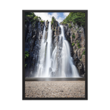 Affiche de La Réunion Cascade Niagara 50 × 70 cm / Noir - Univile La Réunion