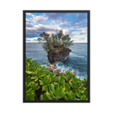 Affiche de La Réunion Roche Pas de Cabris 50 × 70 cm / Noir - Univile La Réunion
