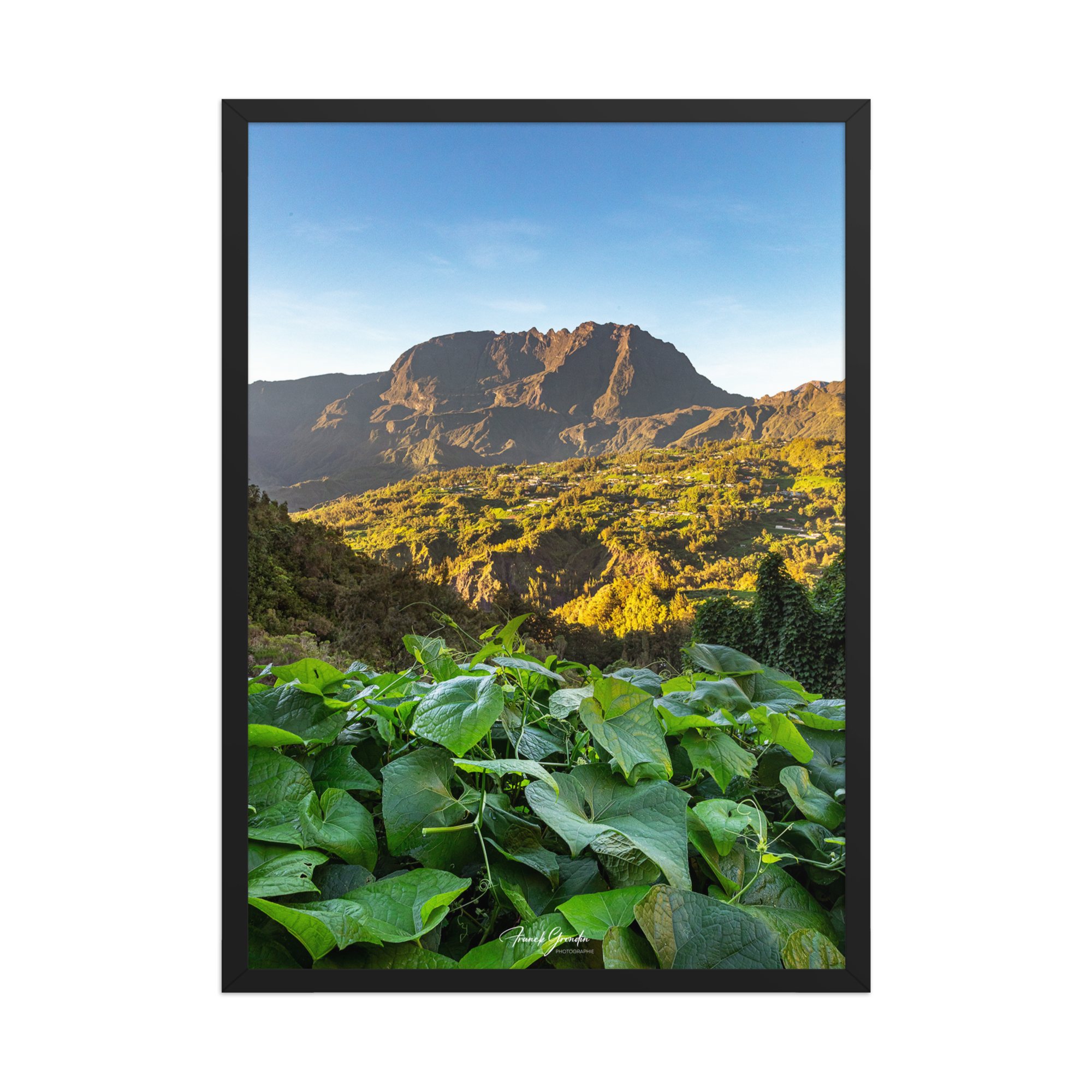 Affiche de La Réunion SUNRISE SALAZIE 50 × 70 cm / Noir - Univile La Réunion
