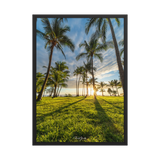 Affiche de La Réunion Sunset Grande Anse 50 × 70 cm / Noir - Univile La Réunion