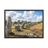 Affiche de Bretagne Alignements de Carnac 50 × 70 cm / Noir - Univile Bretagne