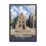 Affiche de Bretagne Cœur de Locronan 50×70 cm / Noir - Univile Bretagne