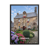 Affiche de Bretagne Locronan 50 × 70 cm / Noir - Univile Bretagne