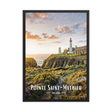 Affiche de Bretagne Pointe Saint-Mathieu 50 × 70 cm / Noir - Univile Bretagne