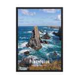 Affiche de Bretagne Port-Coton 50 × 70 cm / Noir - Univile Bretagne