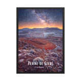 Affiche de La Réunion Plaine de Givre 50 × 70 cm / Noir - Univile La Réunion