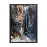 Affiche de La Réunion Cascade de Bras Rouge 50 × 70 cm / Noir - photographie Franck Grondin